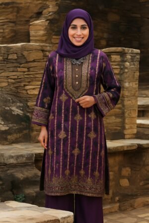 Purple Printed Kurti for Women
