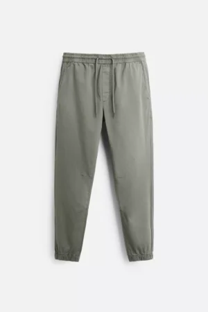 Stretchy Cotton Green Trouser